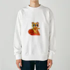 Asnanala(蓮華庵）のひーろーなん君（バスケ） Heavyweight Crew Neck Sweatshirt