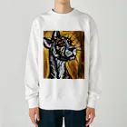 Ppit8の野生の猫 Heavyweight Crew Neck Sweatshirt