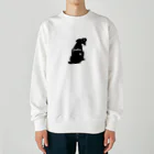 jastice1037の見返り犬ジャスティス Heavyweight Crew Neck Sweatshirt