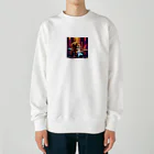 ミリススタイルのドラムを叩くシマリス Heavyweight Crew Neck Sweatshirt