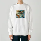 momonekokoの異世界の戦い Heavyweight Crew Neck Sweatshirt