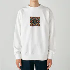 至高の領域のアジアンテイスト万華鏡 Heavyweight Crew Neck Sweatshirt