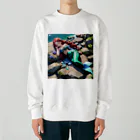 ぴよぴよショップの人魚姫のお昼寝 Heavyweight Crew Neck Sweatshirt