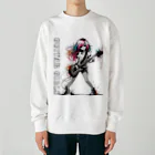 PALA's SHOP　cool、シュール、古風、和風、のGUITAR GIRLS1 Heavyweight Crew Neck Sweatshirt