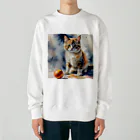 itikiのかわいいネコちゃん　 Heavyweight Crew Neck Sweatshirt