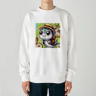 レトロのサバオくんの冒険 Heavyweight Crew Neck Sweatshirt