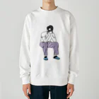 納豆ごはんのイケメンとお話し中 Heavyweight Crew Neck Sweatshirt