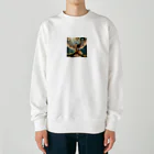 yoshimurayoshimura1の自由に羽ばたく鷹 Heavyweight Crew Neck Sweatshirt