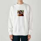 YFCの土鍋に可愛い親子猫が3匹④ Heavyweight Crew Neck Sweatshirt