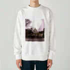 nightwalkerの冬のモンマルトルの丘 Heavyweight Crew Neck Sweatshirt