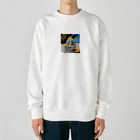 かるるんショップのかき氷シリーズ　ブルーハワイとマンゴー Heavyweight Crew Neck Sweatshirt