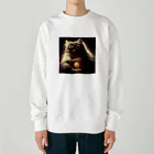 BabylonChannel 🎨 ✝️ ❤️‍🔥のPersian Cat　Babylon channel Heavyweight Crew Neck Sweatshirt