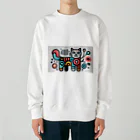 アニマル宮殿のキャットくん Heavyweight Crew Neck Sweatshirt