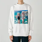 ねむねこのお店の猫耳少女00022 Heavyweight Crew Neck Sweatshirt