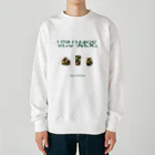渦を11年描いてる人の渦と花瓶 Heavyweight Crew Neck Sweatshirt