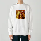 🍩tarojiro(たろじろ) shop🍩の捕らわれの土ロボット模様 Heavyweight Crew Neck Sweatshirt
