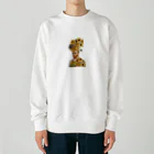 R.MUTT2024の向日葵とゴッホ Heavyweight Crew Neck Sweatshirt