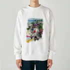 吉沢深雪の猫とペンギンと旅気分 Heavyweight Crew Neck Sweatshirt