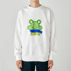 isaisaiisaaのカエルなのかなんなのか Heavyweight Crew Neck Sweatshirt