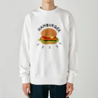 ぷるんぷるんストアのハンバーガーと言いつつチーズバーガー Heavyweight Crew Neck Sweatshirt