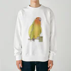 まめるりはことりの得意げ可愛い　コザクラインコちゃん【まめるりはことり】 Heavyweight Crew Neck Sweatshirt