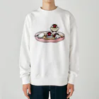 まめるりはことりのいつでもなかよし文鳥【まめるりはことり】 Heavyweight Crew Neck Sweatshirt