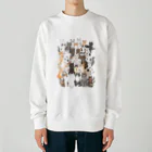 はるさめ商店の猫ネットワークA Heavyweight Crew Neck Sweatshirt