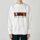 犬グッズの店しえるぶるーのソーシャルディスタンス　プードル Heavyweight Crew Neck Sweatshirt