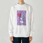 obosa_DENS/SABEAR_shop ＠SUZURIのおすわりマオちゃん_ウエア Heavyweight Crew Neck Sweatshirt