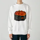 脂身通信Ｚのお寿司_握り寿司_いくら軍艦巻き Heavyweight Crew Neck Sweatshirt