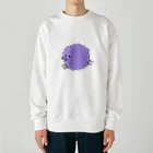 Misato Ugai illustration shopのInuuu - fluffy dog Heavyweight Crew Neck Sweatshirt