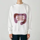 8anna storeの人体のなぞ。便がたまった大腸。 Heavyweight Crew Neck Sweatshirt