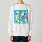 Lily bird（リリーバード）のいろいろ鳥さん 青空 Heavyweight Crew Neck Sweatshirt