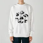 chippokeのころころパンダ（線あり） Heavyweight Crew Neck Sweatshirt