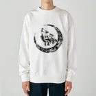 ラルゴのTribal Wolf Heavyweight Crew Neck Sweatshirt