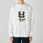 イラスト MONYAAT のスイカを食べるパンダちゃん*D Heavyweight Crew Neck Sweatshirt