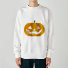 めいぷるのかぼちゃにゃ Heavyweight Crew Neck Sweatshirt