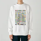 Cody the LovebirdのChubby Bird 鳥さん大集合 Heavyweight Crew Neck Sweatshirt