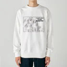 SANKAKU DESIGN STOREの表/B ハッピーサモエドセット！ Heavyweight Crew Neck Sweatshirt