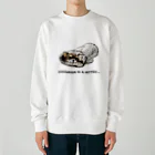 犬グッズの店しえるぶるーのミトンに入ったチワワ(ブラックタン) Heavyweight Crew Neck Sweatshirt