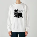 イラスト MONYAAT のやみねこ、ろっぽ Heavyweight Crew Neck Sweatshirt