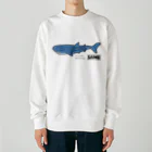 mincruのサメ図鑑_ジンベイザメ Heavyweight Crew Neck Sweatshirt