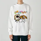 Lily bird（リリーバード）のパンの着ぐるみ文鳥ず Heavyweight Crew Neck Sweatshirt