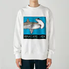 LalaHangeulのHammerhead shark(撞木鮫) Heavyweight Crew Neck Sweatshirt