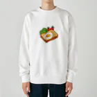 Wonder Bird Forestのピクセル・目玉焼きトースト Heavyweight Crew Neck Sweatshirt