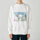 りとるたまの自由な心 Heavyweight Crew Neck Sweatshirt