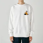 LalaHangeulの穴からひょっこり狐さん Heavyweight Crew Neck Sweatshirt