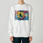 AkironBoy's_ShopのPEACE AND LOVE 〜平和と愛は何処からくるのか❓〜 Heavyweight Crew Neck Sweatshirt