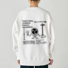 ぺんぎん24の和楽器大集合！(背面-ブラック) Heavyweight Crew Neck Sweatshirt