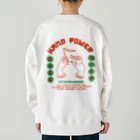 中華呪術堂（チャイナマジックホール）の【後プリント・赤緑】ハンドパワー  Heavyweight Crew Neck Sweatshirt